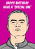José Mourinho, football manager birthday greeting card created by Graham Sanders