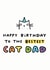 Happy Birthday To The Bestest Cat Dad created by Arrow Gift Co