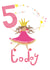5 TODAY - HAPPY 5TH BIRTHDAY - GIRL created by Anya Higginson