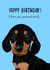 Yappy Birthday dachshund card created by Millie Rae Studio