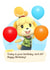 Isabelle Happy Birthday Animal Crossing ACNH 1000 created by Dut