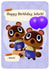 Timmy & Tommy Happy Birthday Animal Crossing ACNH Tom Nook 1000 created by Dut
