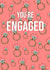 Stylish Engagement Card - Rings Pattern - You’re Engaged created by Josh Daniel