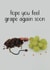 Amusing get well soon card - hope you feel grape soon created by Shore Designs