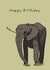 Happy Birthday Elephant Card created by Lisa Swift Illustration