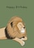Happy Birthday Lion Card created by Lisa Swift Illustration