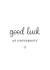 Good Luck At University Card created by Kalm Lettering