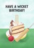 Cricket Cake Birthday Card created by Evie Garnett Designs