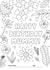 Birthday Colouring-in Flowers Card for Mummy 1001 created by Evie Garnett Designs