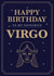 vintage illustrated virgo zodiac star sign birthday card for friend created by Hello Fridays Studio