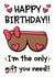 Boobs Boyfriend Birthday Card - Husband - Girlfriend - Wife 1000 created by The Laughing Sloth