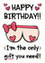 Boobs Boyfriend Birthday Card - Husband - Girlfriend - Wife 1001 created by The Laughing Sloth