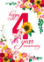 4 Year Wedding Anniversary Flowers created by Diva Doodle Designs