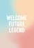 Cute New Baby Card - Boy - Girl - Gender Neutral - Welcome Future Legend created by Purple Tree Designs
