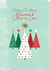 Brother and Sister in Law retro trees Christmas card created by Rebecca Prinn
