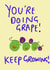Grape motivation card created by Eleanor Cawdron