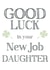 Good luck in your new job Daughter from parents, mum or dad card created by Hello Fridays Studio