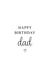 Happy Birthday Dad Card created by Kalm Lettering