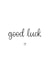 Good Luck Card created by Kalm Lettering