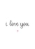 I Love You Card created by Kalm Lettering