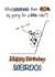 Cheeky 40th birthday card for any cycling fan created by Shore Designs