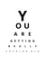 You are getting really fucking old eye test Birthday Card created by Samuel Breeze