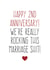 Rude 2nd Anniversary Card - Marriage - Rocking This Marriage Shit created by Purple Tree Designs