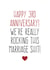 Rude 3rd Anniversary Card - Marriage - Rocking this marriage shit created by Purple Tree Designs