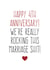 Rude 4th Anniversary Card - Marriage - Rocking This Marriage Shit created by Purple Tree Designs