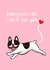 I Poo For You Card - Pied French Bulldog created by Tessa Cheung
