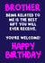 A birthday reminder for your Brother created by @MarcoLooks