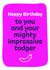 Happy Birthday Todger Husband card created by Norm & Then
