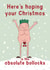 Funny Bollocks Christmas card created by Running with Scissors