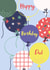 Classic Birthday Card - For Dad - Balloons created by Sazerelli Designs