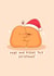 Cute Christmas card for significant other - chicken nuggets - punny cards created by Rosalie Perl
