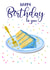 Birthday Cake card created by The Arty Apples Limited