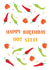 Hot Stuff Birthday Card - Chilli - Spicy - Peppers created by Coconut Island Cards