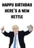 Funny boris Johnson kettle birthday card created by Doublea