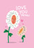 Cute Floral Card for Mothers Day or Daughters Day created by The Happy Colour Shop