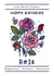 June birth flower happy birthday card - rose created by Joanne Hawker
