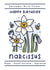 December birth flower happy birthday card - narcissus created by Joanne Hawker