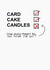 Funny Birthday Card - Cost of Living Crisis - Card, Cake, Candles. created by Sadie Cornish