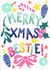 Christmas Card for Bestie - Cute Christmas Card for Friend - Trendy Xmas Card created by Jessie Maeve Studio