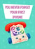 Funny iPhone birthday card for 90s friends created by Knee Deep In the 90s