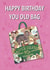Cheeky 90s themed Old Bag Birthday Card created by Knee Deep In the 90s