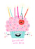 Cute Birthday Card for your friends or significant other - Sprinkled with love created by Kathrin Fehrl