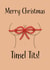 Cheeky 'Tinsel Tits' Card For Partner or Friend - Merry Christmas Tinsel Tits created by Just4Bantz