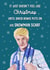 David Bowie Snowman Scarf Christmas Card created by Silky Rose Design