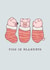 Cute Christmas Card for friends and family - Pigs in Blankets created by Paul Stevens