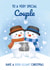 Gay Christmas Card - Cute Snowmen Card for Gay Couple at Xmas - Special Friends created by Bev O'Connor || @oconnordesign